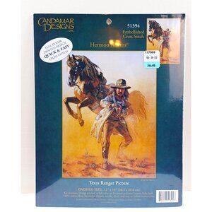 Chandamar Designs Texas Ranger Cross Stitch Kit Herman Adams #51394 Sealed